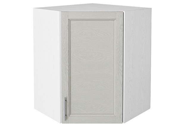 Шкаф верхний угловой Сканди Cappuccino Softwood / Белый 60 х 60 х 71,6 см