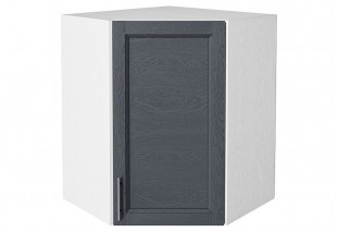 Шкаф верхний угловой Сканди Graphite Softwood / Белый 60 х 60 х 71,6 см