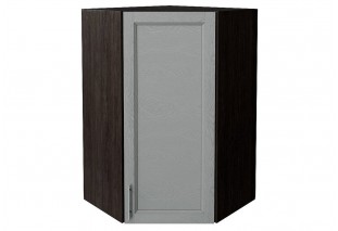 Шкаф верхний угловой Сканди Grey Softwood / Graphite 60 х 60 х 92 см