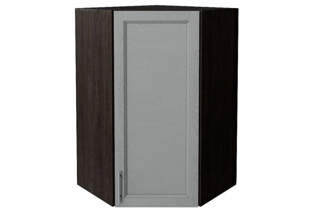 Шкаф верхний угловой Сканди Grey Softwood / Graphite 60 х 60 х 92 см