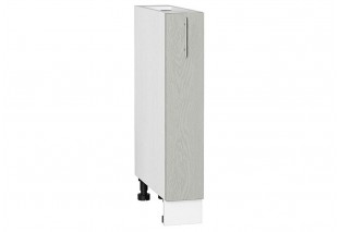 Шкаф нижний бутылочница Сканди Cappuccino Softwood / Белый 15 х 48 х 81,6 см