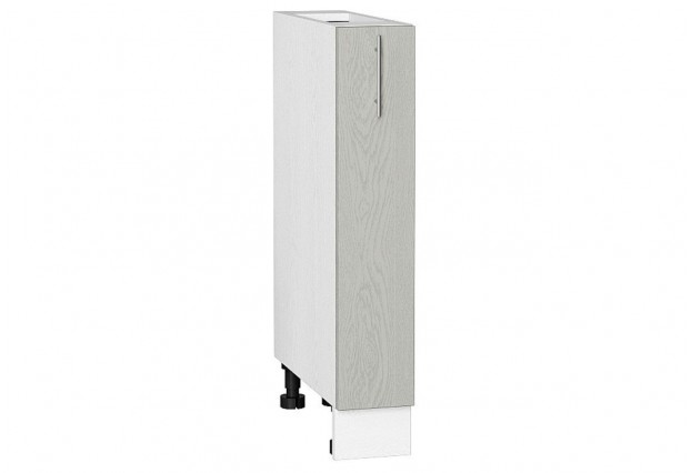 Шкаф нижний бутылочница Сканди Cappuccino Softwood / Белый 15 х 48 х 81,6 см