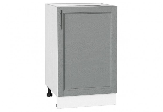 Шкаф нижний с 1-ой дверцей Сканди Grey Softwood / Белый 50 х 48 х 81,6 см