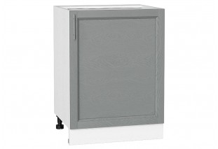 Шкаф нижний с 1-ой дверцей Сканди Grey Softwood / Белый 60 х 48 х 81,6 см