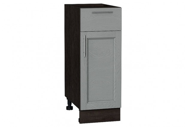 Шкаф нижний с 1-ой дверцей и ящиком Сканди Grey Softwood / Graphite 30 х 48 х 81,6 см