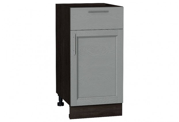 Шкаф нижний с 1-ой дверцей и ящиком Сканди Grey Softwood / Graphite 40 х 48 х 81,6 см