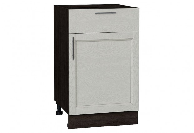 Шкаф нижний с 1-ой дверцей и ящиком Сканди Cappuccino Softwood / Graphite 50 х 48 х 81,6 см
