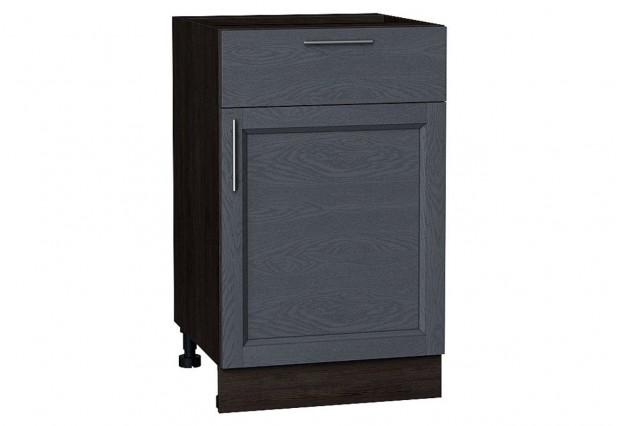 Шкаф нижний с 1-ой дверцей и ящиком Сканди Graphite Softwood / Graphite 50 х 48 х 81,6 см