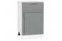 Шкаф нижний с 1-ой дверцей и ящиком Сканди Grey Softwood / Белый 50 х 48 х 81,6 см