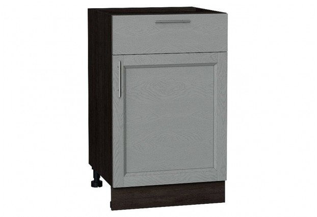 Шкаф нижний с 1-ой дверцей и ящиком Сканди Grey Softwood / Graphite 50 х 48 х 81,6 см