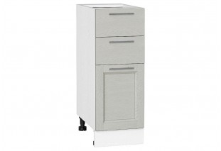 Шкаф нижний с 3-мя ящиками Сканди Cappuccino Softwood / Белый 30 х 48 х 81,6 см