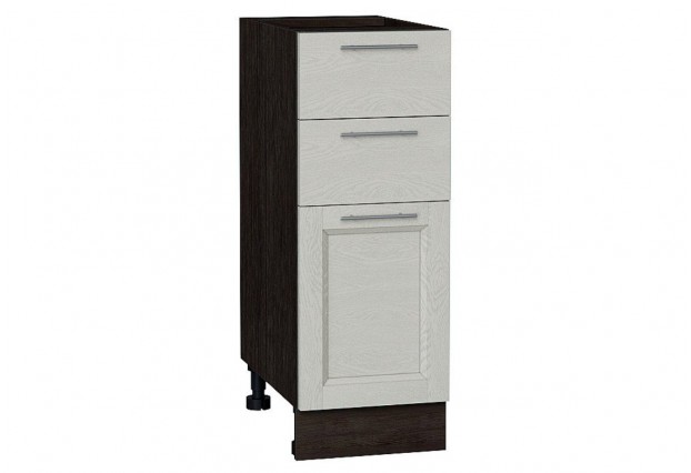 Шкаф нижний с 3-мя ящиками Сканди Cappuccino Softwood / Graphite 30 х 48 х 81,6 см