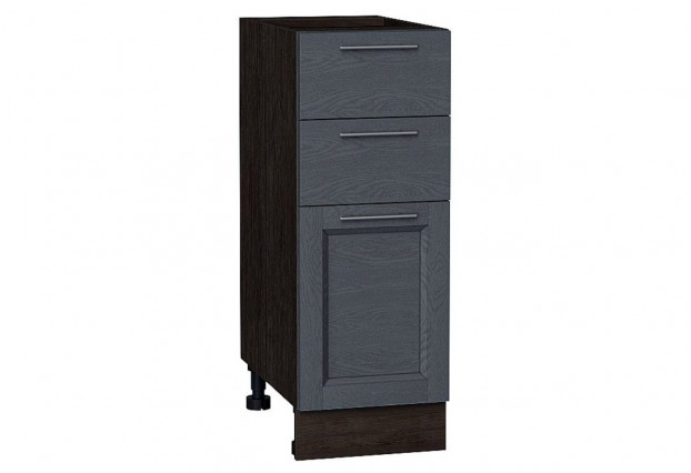 Шкаф нижний с 3-мя ящиками Сканди Graphite Softwood / Graphite 30 х 48 х 81,6 см