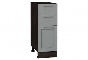 Шкаф нижний с 3-мя ящиками Сканди Grey Softwood / Graphite 30 х 48 х 81,6 см