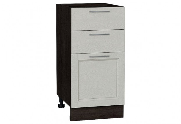 Шкаф нижний с 3-мя ящиками Сканди Cappuccino Softwood / Graphite 40 х 48 х 81,6 см
