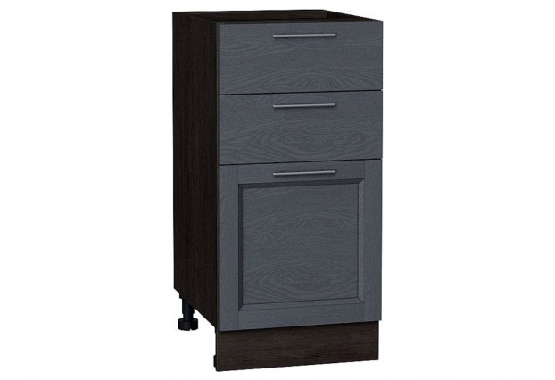 Шкаф нижний с 3-мя ящиками Сканди Graphite Softwood / Graphite 40 х 48 х 81,6 см
