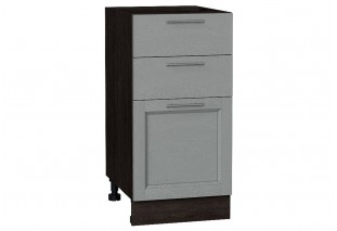 Шкаф нижний с 3-мя ящиками Сканди Grey Softwood / Graphite 40 х 48 х 81,6 см