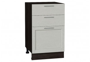Шкаф нижний с 3-мя ящиками Сканди Cappuccino Softwood / Graphite 50 х 48 х 81,6 см