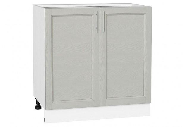 Шкаф нижний с 2-мя дверцами Сканди Cappuccino Softwood / Белый 80 х 47,8 х 81,6 см