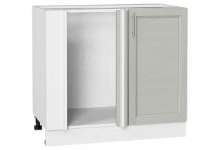 Шкаф нижний угловой Сканди Cappuccino Softwood / Белый 89 х 48 х 81,6 см