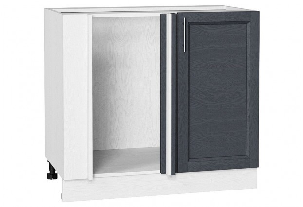 Шкаф нижний угловой Сканди Graphite Softwood / Белый 89 х 48 х 81,6 см