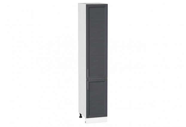 Шкаф пенал с 2-мя дверцами Сканди Graphite Softwood / Белый 40 х 57,6 х 213,2 см