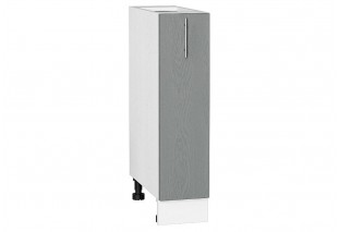 Шкаф нижний бутылочница Сканди Grey Softwood / Белый 20 х 48 х 81,6 см