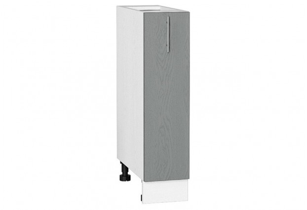 Шкаф нижний бутылочница Сканди Grey Softwood / Белый 20 х 48 х 81,6 см