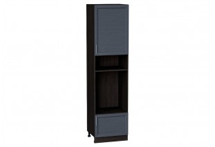 Шкаф пенал с 1-ой дверцей и ящиком под технику Сканди Graphite Softwood / Graphite 60 х 57,6 х 233,6 см