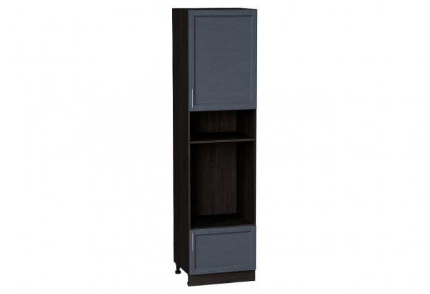 Шкаф пенал с 1-ой дверцей и ящиком под технику Сканди Graphite Softwood / Graphite 60 х 57,6 х 233,6 см