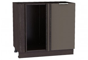 Шкаф нижний угловой Терра Смоки Софт / Graphite 89 х 47,8 х 81,6 см