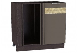 Шкаф нижний угловой Терра DR Смоки Софт / Graphite 89 х 47,8 х 81,6 см