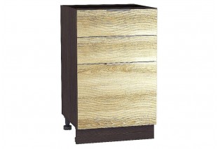 Шкаф нижний с 3-мя ящиками Терра W Ель Карпатская / Graphite 50 х 47,8 х 81,6 см