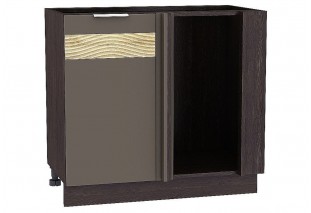 Шкаф нижний угловой Терра DL Смоки Софт / Graphite 89 х 47,8 х 81,6 см