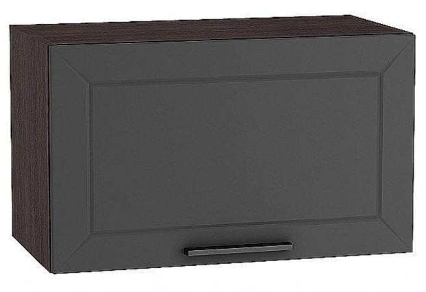 Шкаф верхний горизонтальный Глетчер Маренго Силк / Graphite 60 х 31,8 х 35,8 см