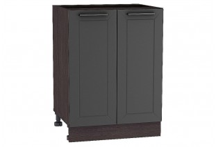Шкаф нижний с 2-мя дверцами Глетчер Маренго Силк / Graphite 60 х 47,8 х 81,6 см
