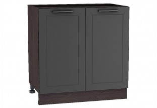 Шкаф нижний с 2-мя дверцами Глетчер Маренго Силк / Graphite 80 х 47,8 х 81,6 см