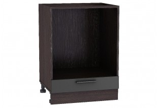 Шкаф нижний под духовку Глетчер Маренго Силк / Graphite 60 х 47,4 х 81,6 см