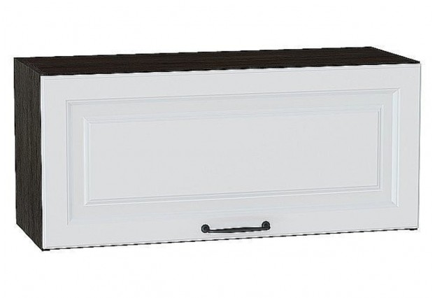 Шкаф верхний горизонтальный Ницца Blanco / Graphite 80 х 31,8 х 35,8 см