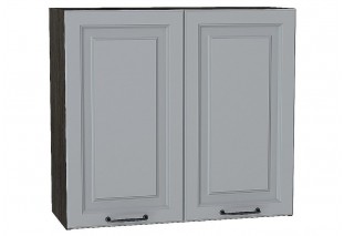 Шкаф верхний с 2-мя дверцами Ницца Magnum / Graphite 80 х 31,8 х 71,6 см