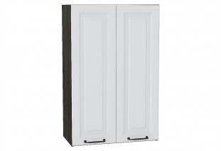 Шкаф верхний с 2-мя дверцами Ницца Blanco / Graphite 60 х 31,8 х 92 см