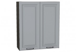 Шкаф верхний с 2-мя дверцами Ницца Magnum / Graphite 80 х 31,8 х 92 см