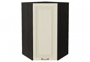Шкаф верхний угловой Ницца Дуб крем / Graphite 60 х 60 х 92 см