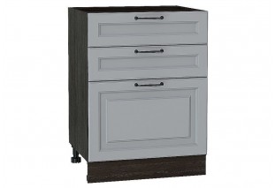 Шкаф нижний с 3-мя ящиками Ницца Magnum / Graphite 60 х 48 х 81,6 см