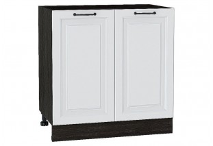 Шкаф нижний с 2-мя дверцами Ницца Blanco / Graphite 80 х 47,8 х 81,6 см