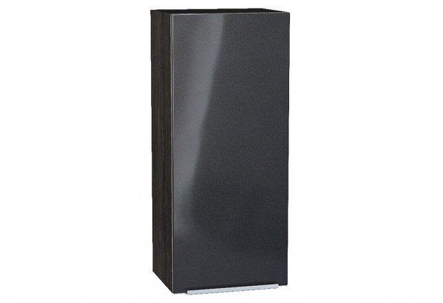 Шкаф верхний с 1-ой дверцей Фьюжн Anthracite / Graphite 40 х 32 х 92 см