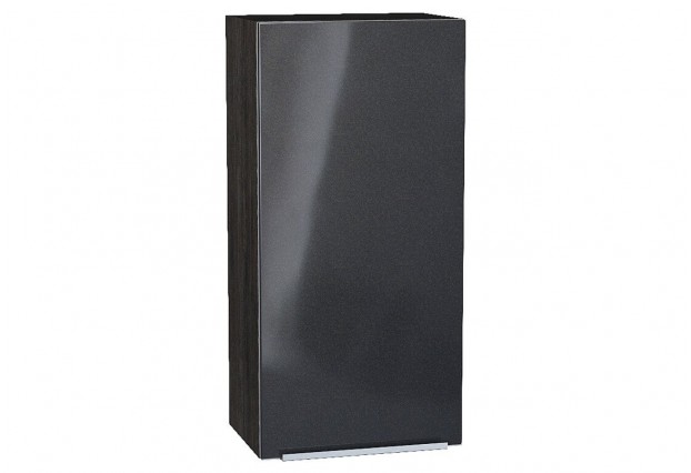 Шкаф верхний с 1-ой дверцей Фьюжн Anthracite / Graphite 45 х 32 х 92 см