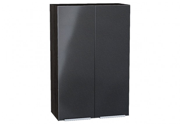 Шкаф верхний с 2-мя дверцами Фьюжн Anthracite / Graphite 60 х 32 х 92 см