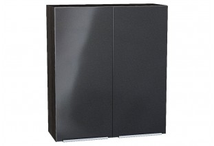 Шкаф верхний с 2-мя дверцами Фьюжн Anthracite / Graphite 80 х 32 х 92 см