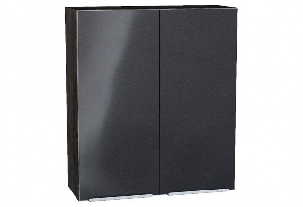 Шкаф верхний с 2-мя дверцами Фьюжн Anthracite / Graphite 80 х 32 х 92 см